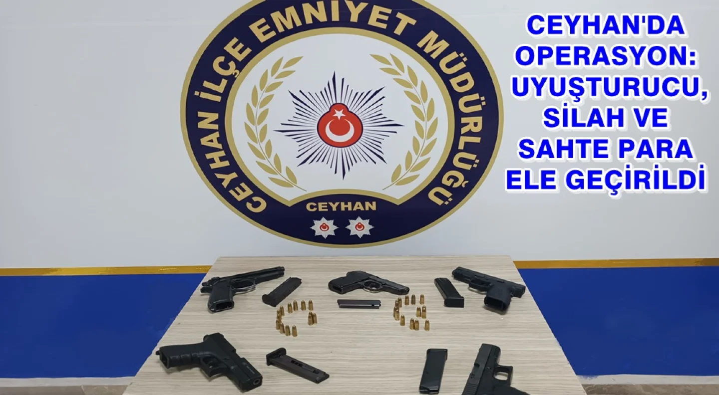 Ceyhan'da büyük çaplı bir operasyon gerçekleştirildi: çok sayıda silah ele geçirildi