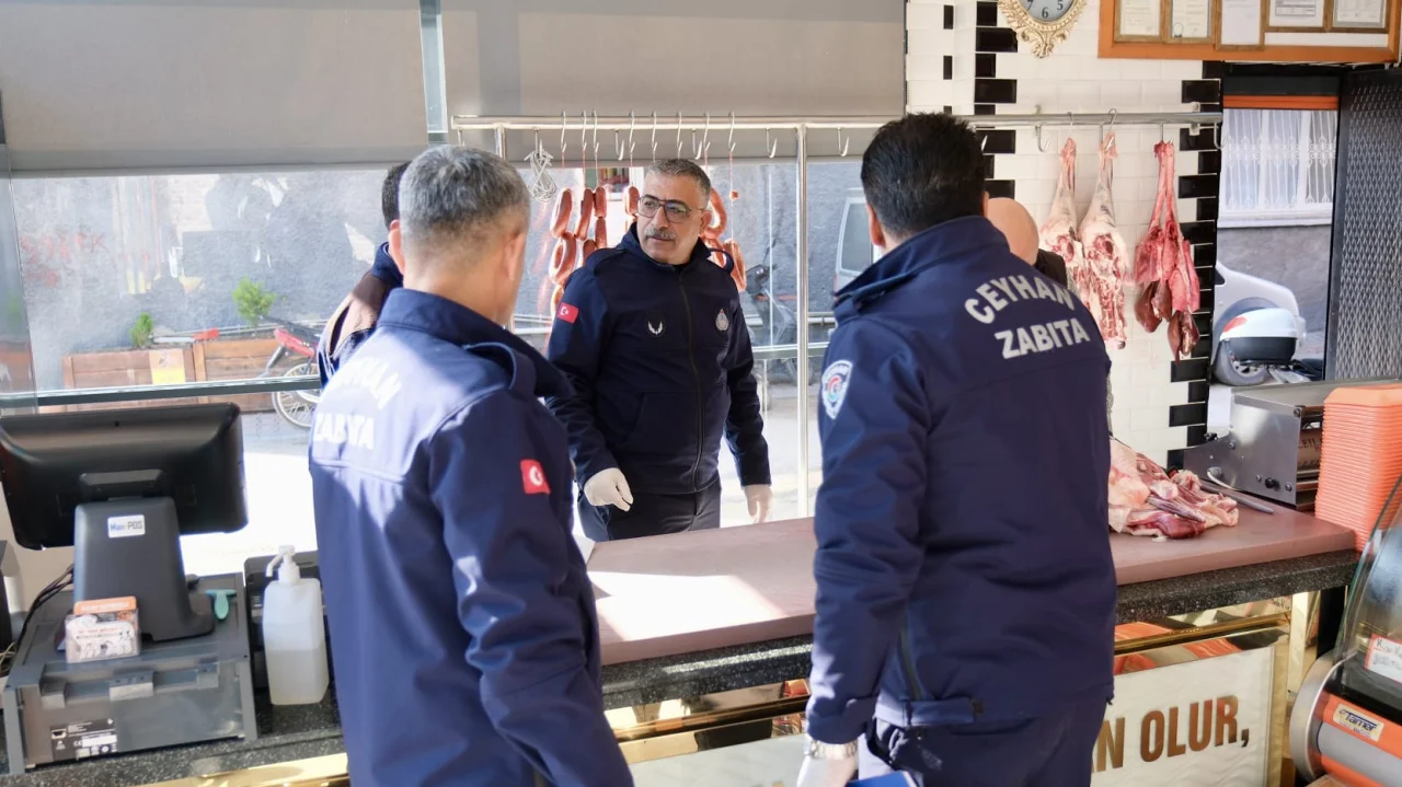 Gıda güvenliği alarmı değil, rutin kontrol: Ceyhan’da kasaplar denetlendi