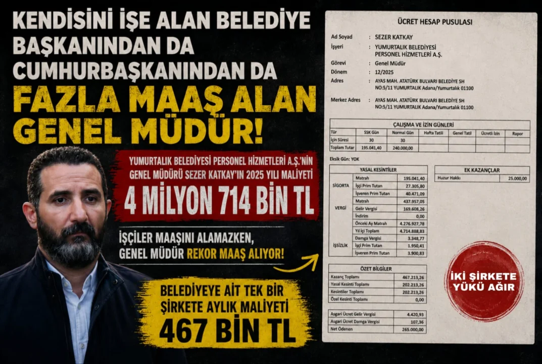 Yumurtalık'ta İşçiler Maaş Beklerken, Genel Müdür Rekor Ücret Alıyor 